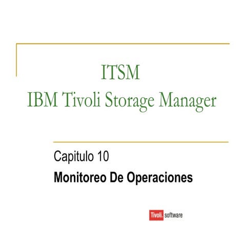 Presentación curso itsm cap10