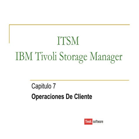Presentación curso itsm cap7