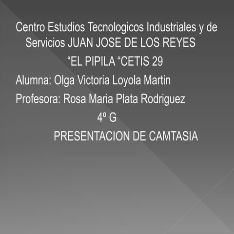Presentación de camtasia