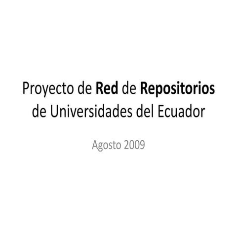 Presentación de Repositorio de ESPOL