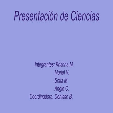 Presentación de ciencias