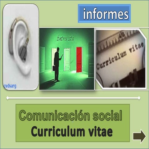 Presentación de curriculum