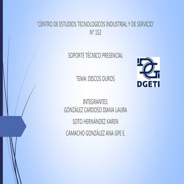 Presentación de discos duros