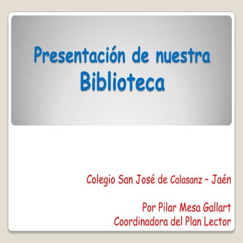 Presentación definitiva biblioteca