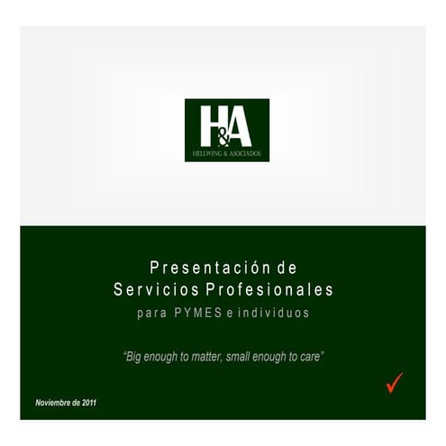 PresentacióN De Hellwing Y Asociados