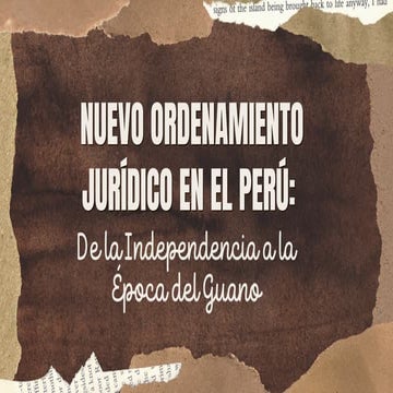Presentación del nuevo ordenamiento jurídico | PDF