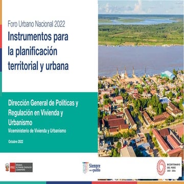 _Presentación de instrumentos de planificación territorial y urbana ...