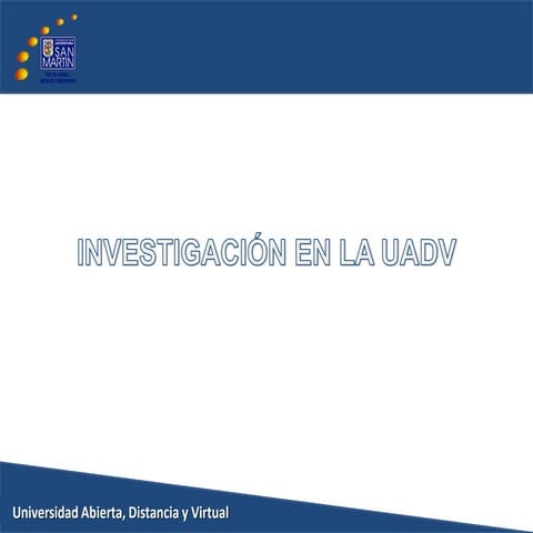 Presentación de investigación