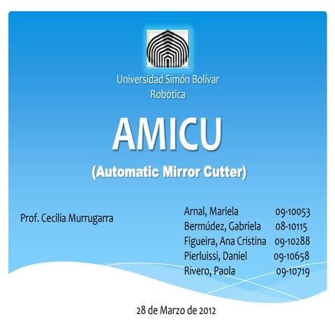 Presentación de la 3ra entrega