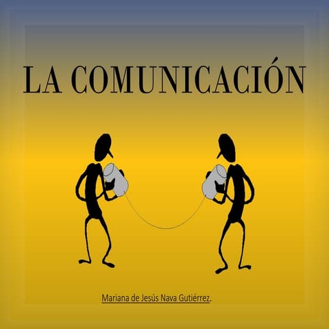 Presentación  de diapositivas de la comunicación.