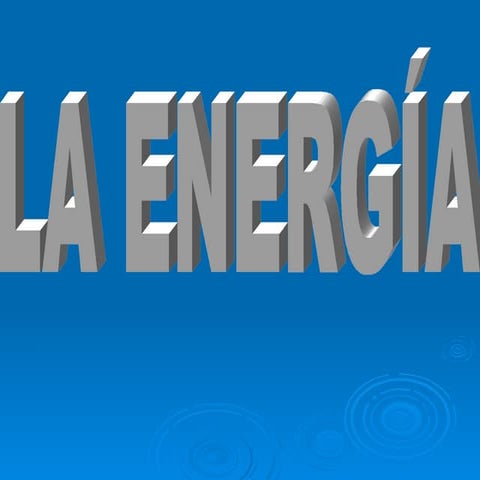 Presentación de la energia