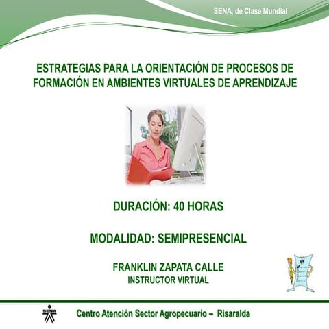 Presentación del curso instructores