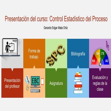 Presentación del curso spc