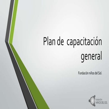 Presentación del plan de capacitación general | PPTX