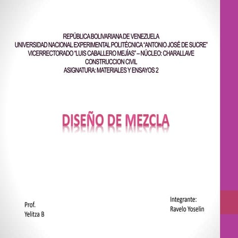 Presentación de materiales