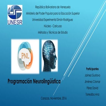 Presentación de metodos y tecnicas pnl