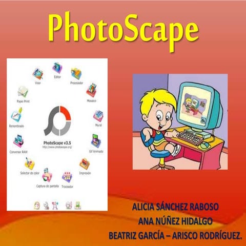 Presentación de photoscape, trabajo de grupo