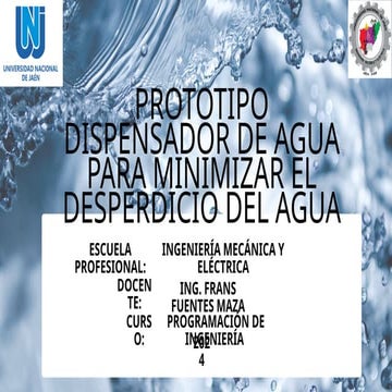 Presentación de prototipo de un dispensador de agua automatizado.pptx