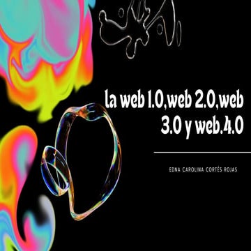 la web1.0,web  2.0,web 3.0 y web.4.0 