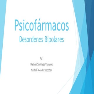 Psicofármacos: Desordenes Bipolares