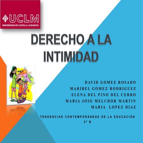 Presentación derecho a la intimidad