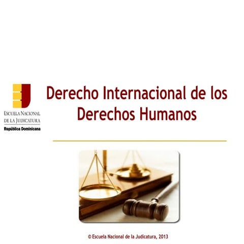 ENJ-200: Presentación del Curso Derecho Internacional de los Derechos ...