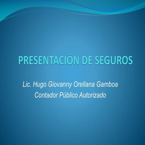 Presentación de seguros vf