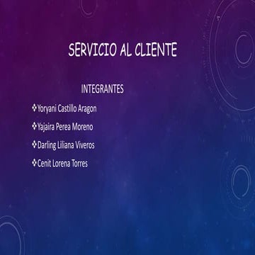 Presentación de servicio al cliente (1)