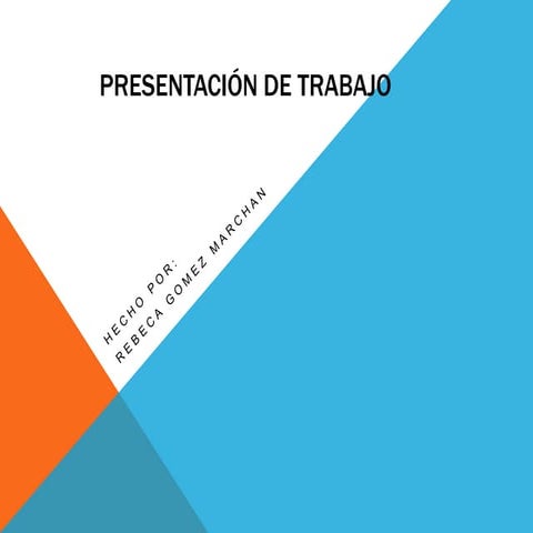 Presentación de trabajo | PPTX
