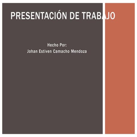 Presentación de trabajo | PPTX