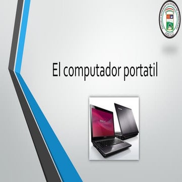 Presentación diapositiva el computador portatil