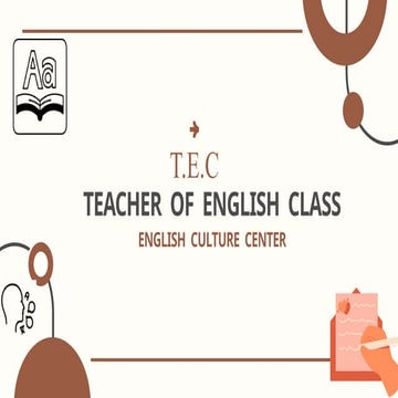 Clase de Ingles minimalista y divertida.