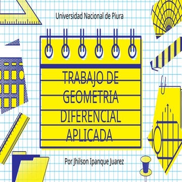 Presentación Diapositivas Proyecto Creativo Ilustrado Geométrico Amarillo y A...