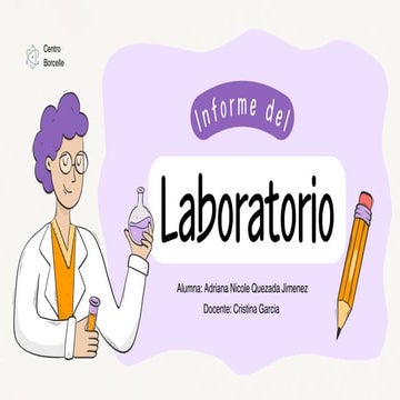 Presentación Diapositivas Trabajo de Laboratorio Ilustrativo Doodle Morado y ...