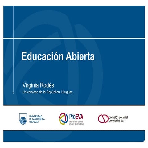 Presentación sobre educación abierta