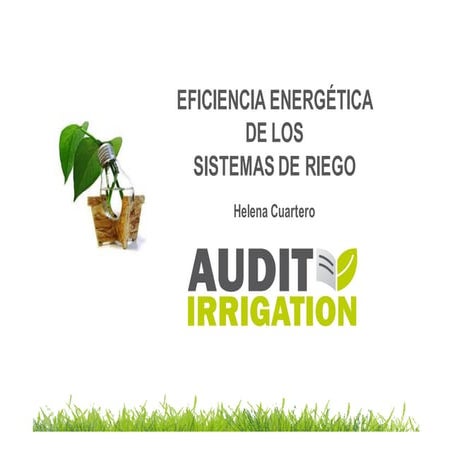 HOJA DE CÁLCULO Audit Irrigation: Cálculo de caudales | PDF