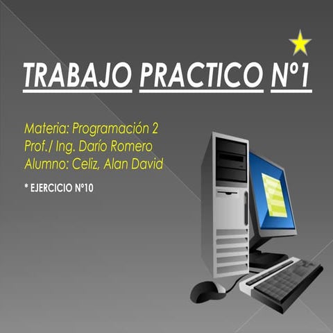Presentación ejercicio 10 celiz alan