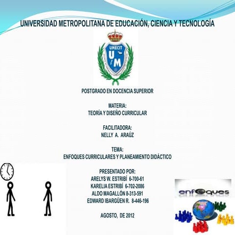 Presentación enfoques curriculares