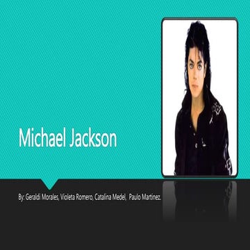 Presentación Biografia en ingles ''michael jackson''