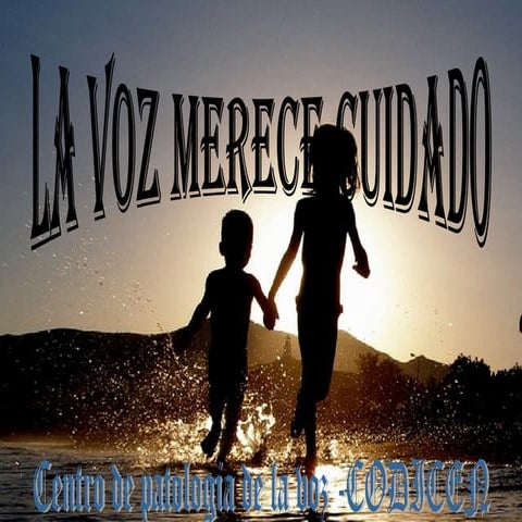 Presentación en la voz merece cuidado 2012