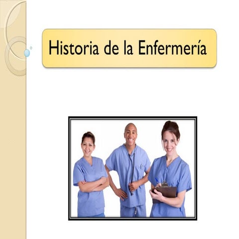 Presentación en power point sobre la historia de enfermería