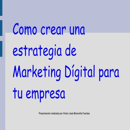 Estrategias de Marketing Digital | PPTX