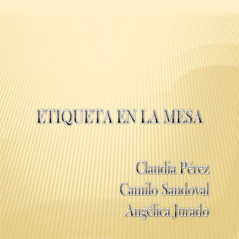 Presentación etiqueta en la mesa y empresarial