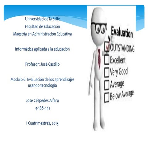 Presentación evaluación