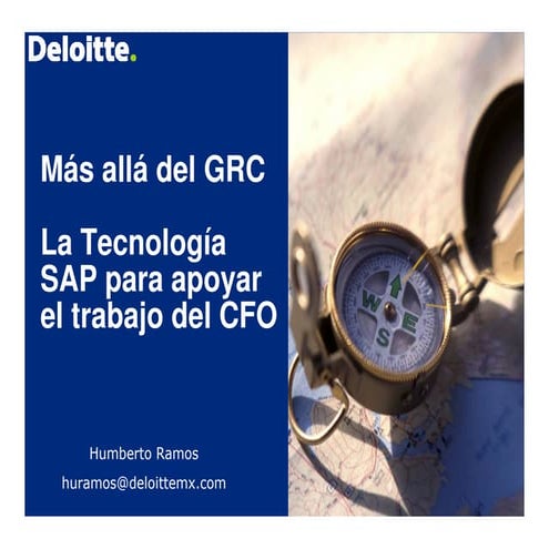 Presentación evento SAP Deloitte GRC CFOfo