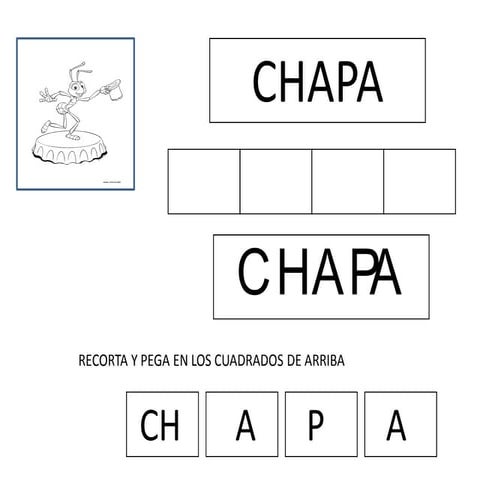 Presentación fichas lectoescritura  ch