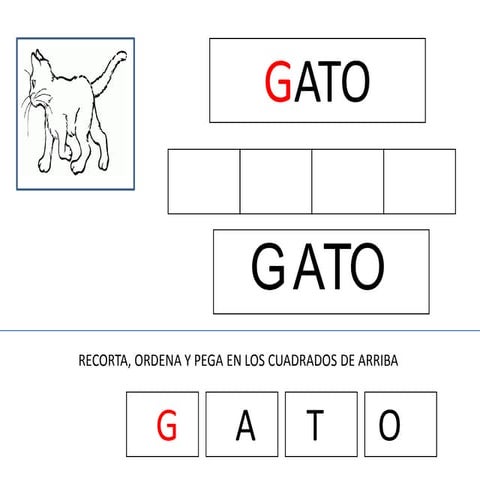 Presentación fichas lectoescritura g