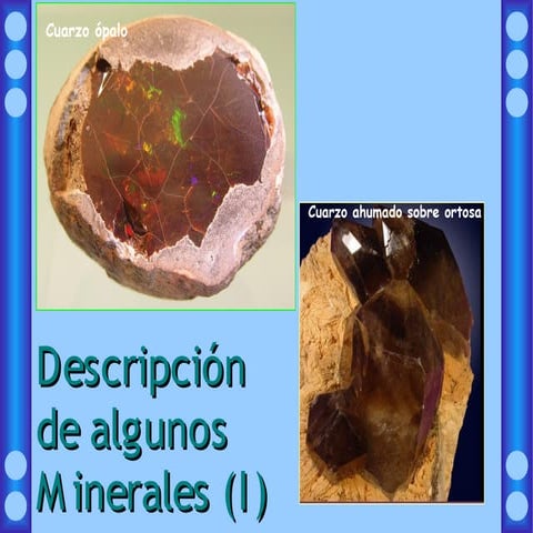 PresentacióN Fichas Minerales No Silicatos