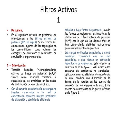 Presentación filtros activos diciembre 2011