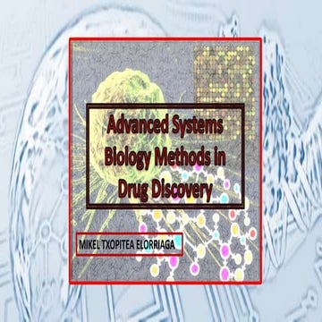 Advanced Systems Biology Methods in Drug Discovery
